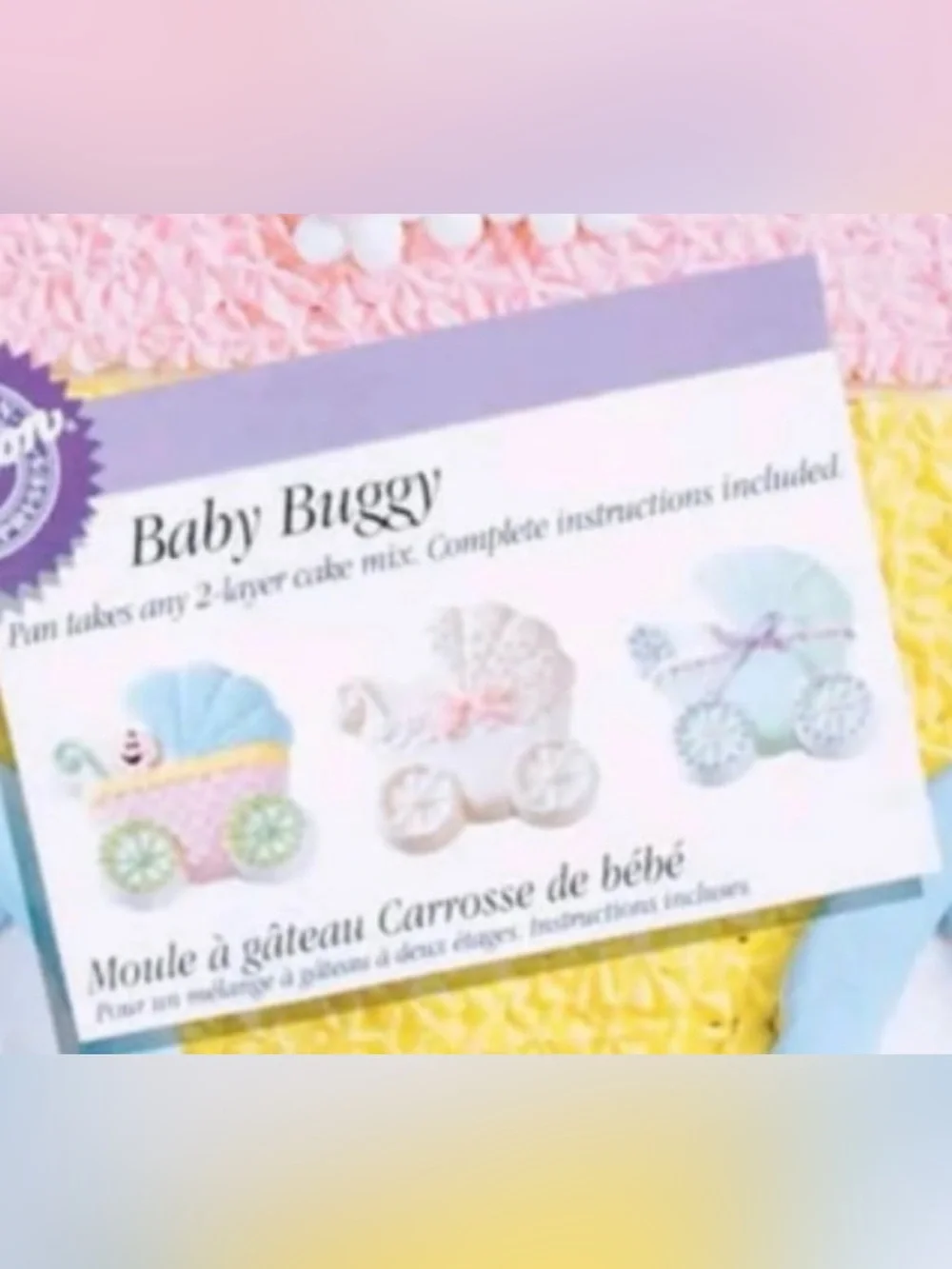 Wilton 2005 baby buggy cake mold
